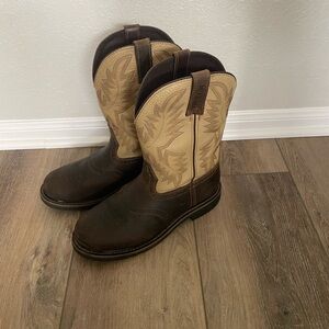 Justin Boots Brown and Tan Men's Boots